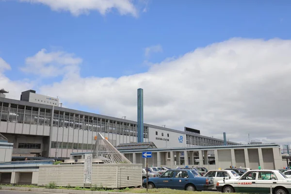 Okayama Istasyonu Şehir Okayama Bulunan Tren Stasyonu — Stok fotoğraf