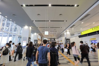 Japonya'nın Osaka Osaka İstasyonu.