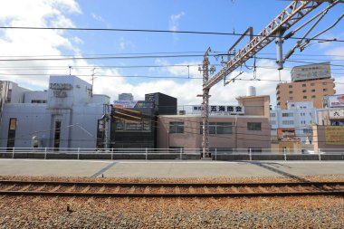 Osaka Loop hattı tramvay pencereden görüntüleme