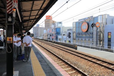 Osaka Loop hattı tramvay pencereden görüntüleme