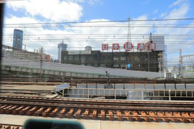 Osaka Loop hattı tramvay pencereden görüntüleme