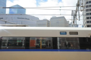 Osaka Loop hattı tramvay pencereden görüntüleme