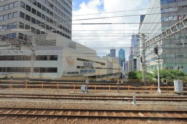 Osaka Loop hattı tramvay pencereden görüntüleme