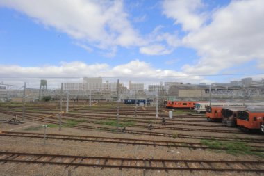 Osaka Loop hattı tramvay pencereden görüntüleme