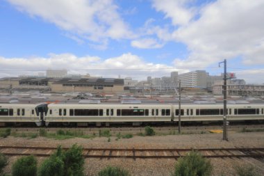 Osaka Loop hattı tramvay pencereden görüntüleme