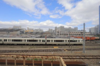 Osaka Loop hattı tramvay pencereden görüntüleme