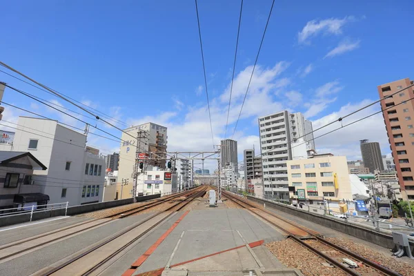 Osaka Loop hattı tramvay pencereden görüntüleme
