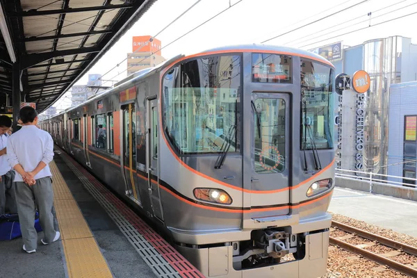 Vista Attraverso Finestra Del Tram Osaka Loop Line — Foto Stock