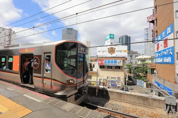 Osaka Loop hattı tramvay pencereden görüntüleme