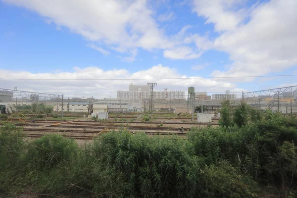 Osaka Loop Hattı Tramvay Pencereden Görüntüleme — Stok fotoğraf