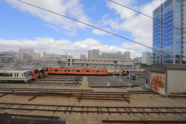 View Tram Window Osaka Loop Line — Stock Photo, Image