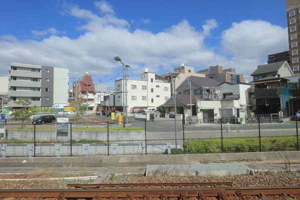 Обслуживание Местного Поезда Западной Японской Железнодорожной Компании — стоковое фото