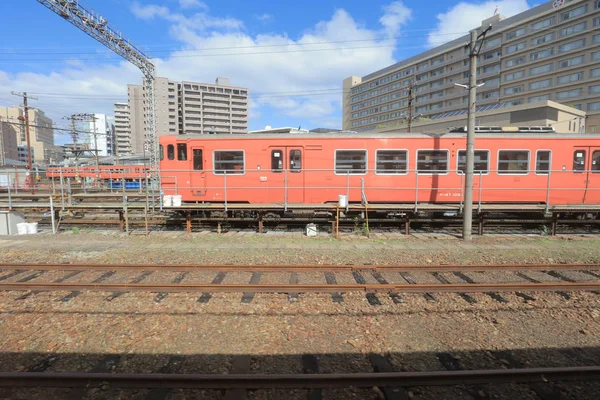 Υπηρεσία Τοπικό Τρένο Δυτική Ιαπωνία Σιδηροδρομικής Εταιρείας — Φωτογραφία Αρχείου