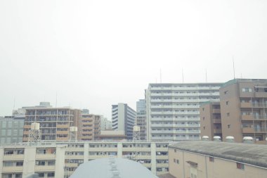 Japonya tramvay pencereden görüntüleme