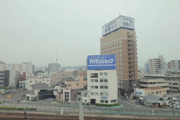 Vue Par Fenêtre Tram Japon — Photo