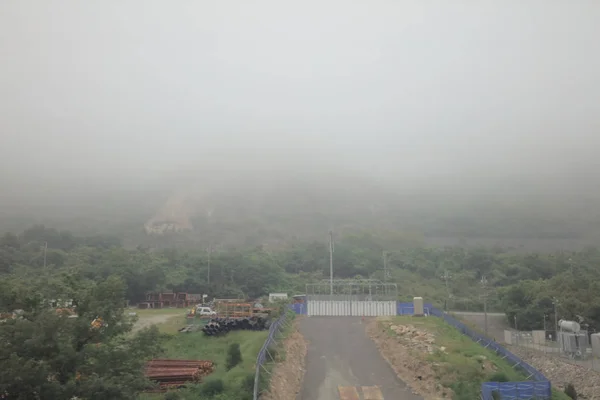 Vista Através Janela Bonde Japão — Fotografia de Stock