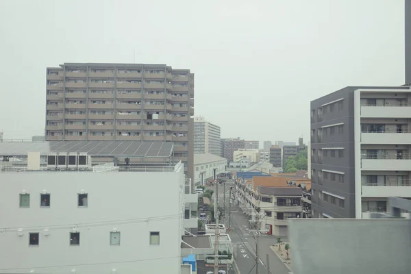 Vue Par Fenêtre Tram Japon — Photo