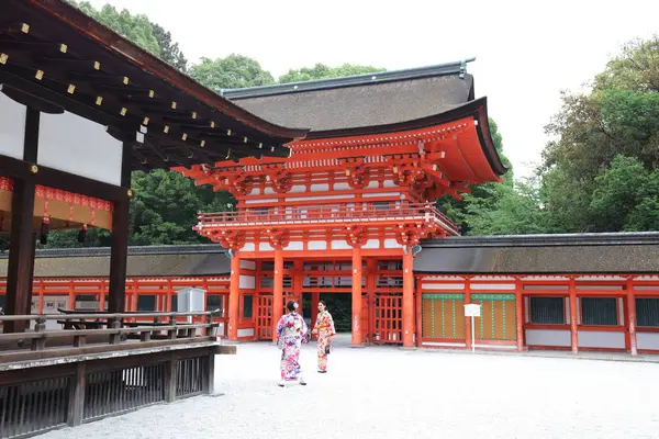 Shimogamo Towarzystwo Shrine Jest Jednym Najstarszych Kapliczek Japonii — Zdjęcie stockowe