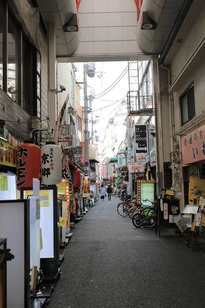 Mensen Winkelen Bij Sennichimae Doguyasuji Shopping Arcade — Stockfoto