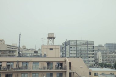 Japonya tramvay pencereden görüntüleme