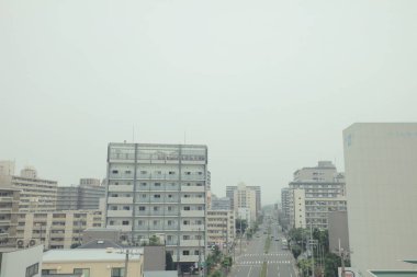 Japonya tramvay pencereden görüntüleme