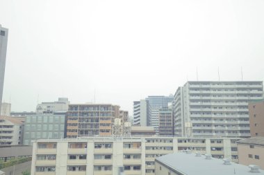 Japonya tramvay pencereden görüntüleme