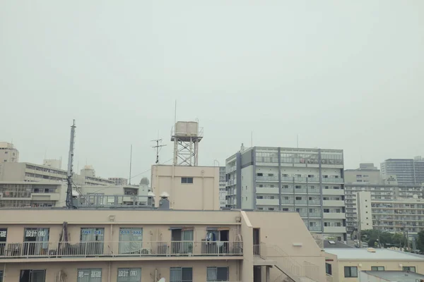 Vue Par Fenêtre Tram Japon — Photo