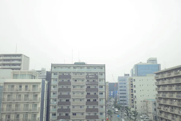 Вигляд Через Вікно Трамвай Японії — стокове фото