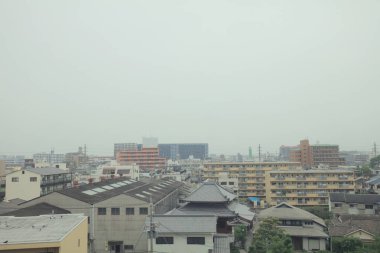 Japonya tramvay pencereden görüntüleme