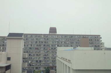 Japonya tramvay pencereden görüntüleme