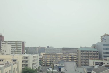 Japonya tramvay pencereden görüntüleme