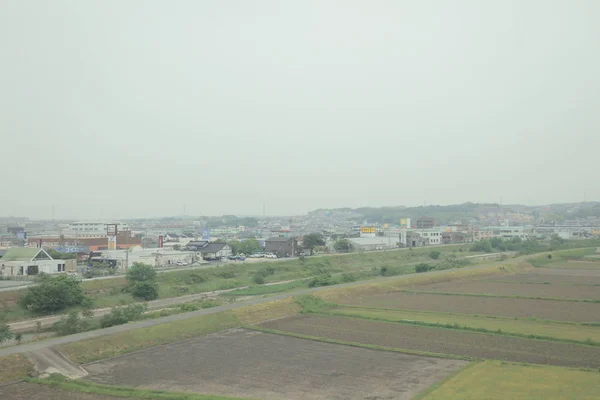 Vue Par Fenêtre Tram Japon — Photo