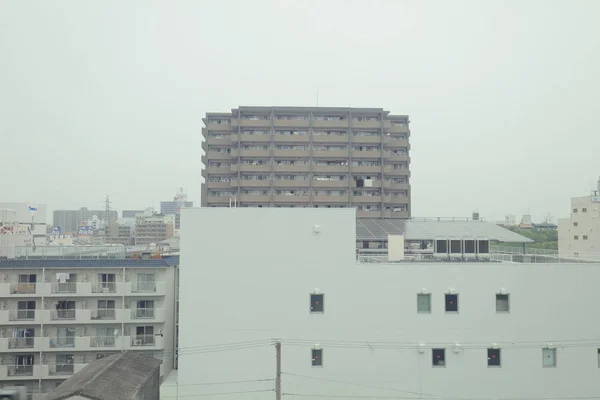 Vue Par Fenêtre Tram Japon — Photo