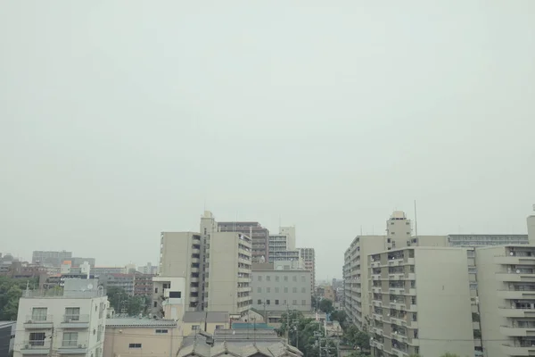 Vista Través Ventana Del Tranvía Del Japón — Foto de Stock