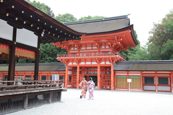 下鸭神社是日本最古老的神社之一 — 图库照片