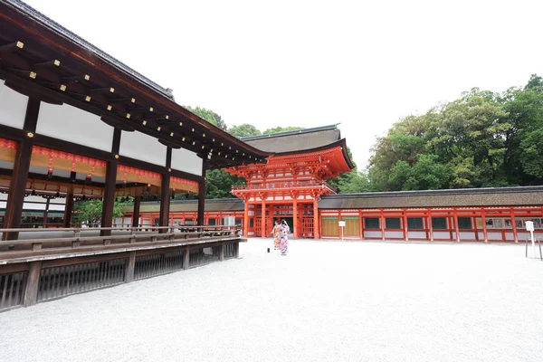 Shimogamo Svatyně Jedním Nejstarších Šintoistických Svatyní Japonsku — Stock fotografie