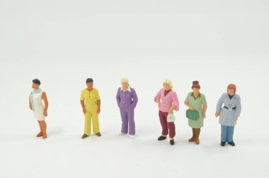 Küçük Bayan figur bir grup