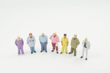 küçük insanlar figur bir grup