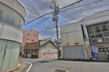 kırlarda Tsuyama geleneksel evinde 