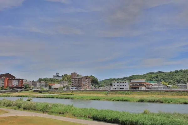 Río Yoshii Tsuyama Okayama Japón — Foto de Stock