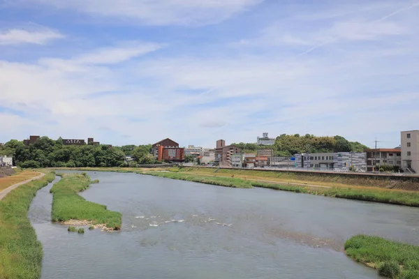 Tsuyama Okayama Japonya Yoshii'yi nehirde