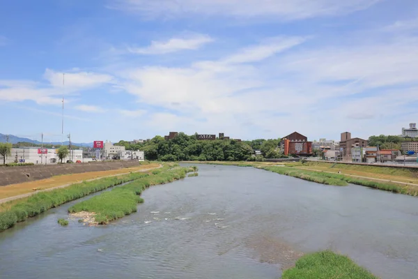 Tsuyama Okayama Japonya Yoshii'yi nehirde