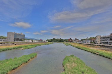 Tsuyama Okayama Japonya Yoshii'yi nehirde
