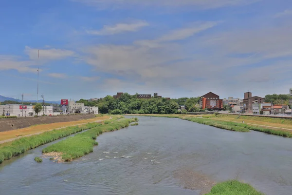 Tsuyama Okayama Japonya Yoshii'yi nehirde