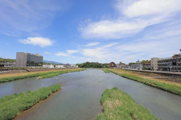 Tsuyama Okayama Japonya Yoshii'yi nehirde