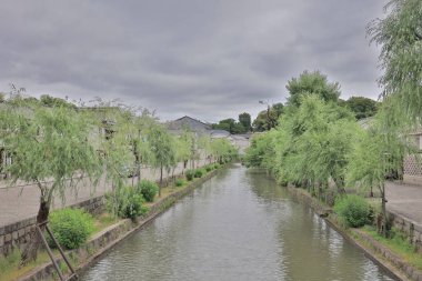 Kurashiki Nehri boyunca tarihsel bir seyir