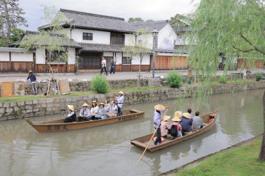 boyunca Kurashiki tarihi bir seyir rive