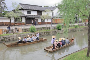 boyunca Kurashiki tarihi bir seyir rive