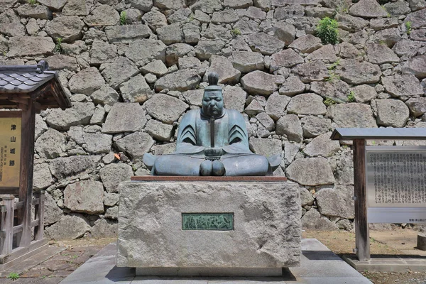 Tsuyama Castle View Och Sommaren Gång Japan — Stockfoto