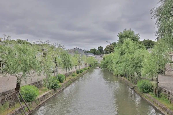 Kurashiki Nehri Boyunca Tarihsel Bir Seyir — Stok fotoğraf